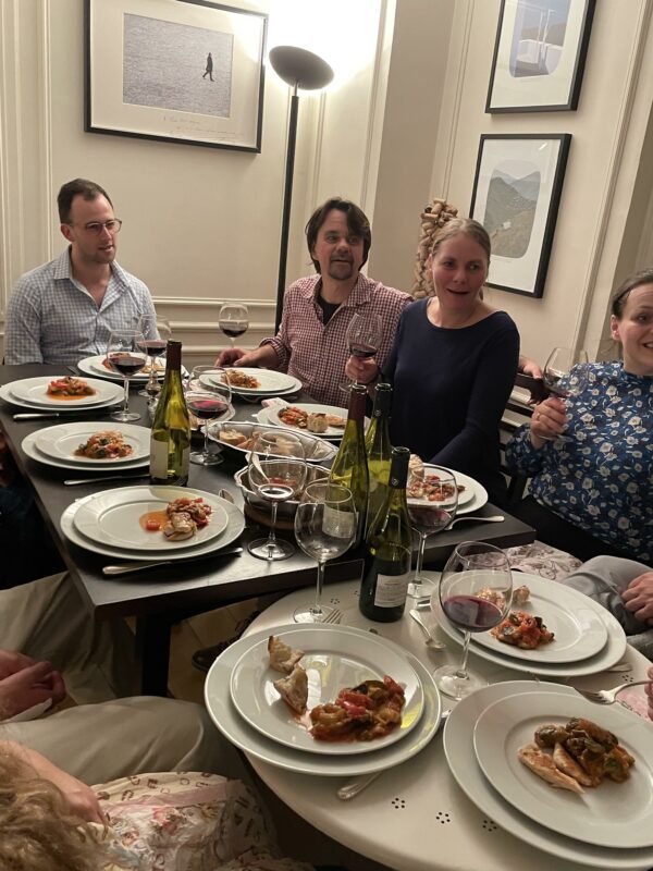 Dinner at a Parisian journalist's home 14